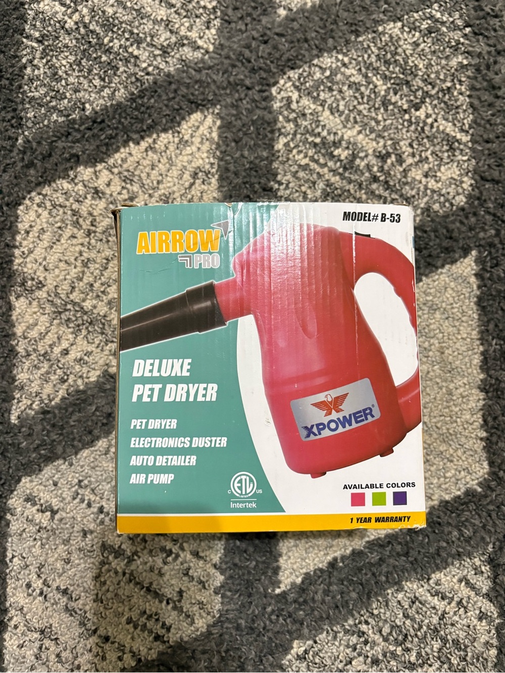 Airrow Pro Deluxe Pet Dryer - Red